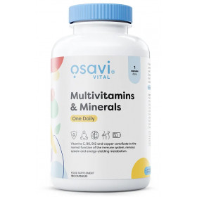 Multivitaminai ir mineralai, viena porcija per dieną – 180 kapsulių