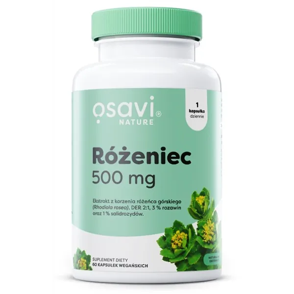 Różeniec, 500mg - 60 vegan caps