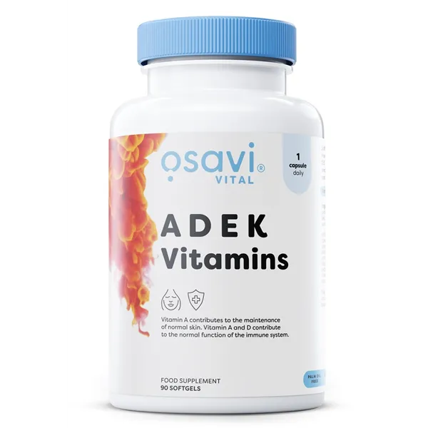 ADEK vitamīni - 90 mīkstās kapsulas