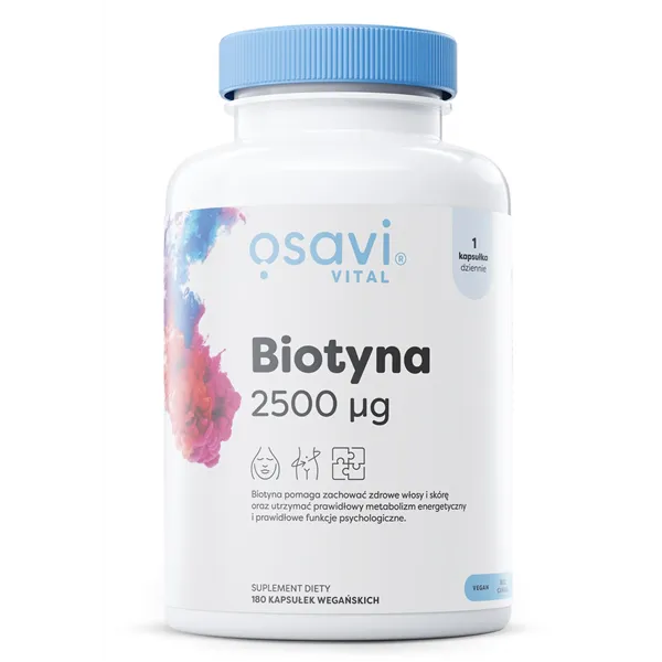 Biotīns, 2500mcg - 180 vegānas kapsulas