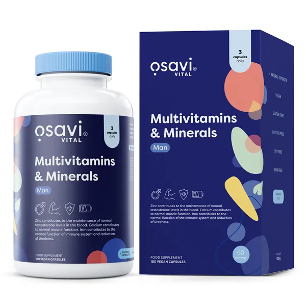 Multivitamins & Minerals Man - 180 vegan caps