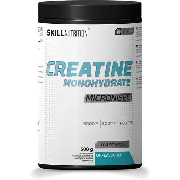 Mikronisoitu kreatiinimonohydraatti maustamaton - 500g