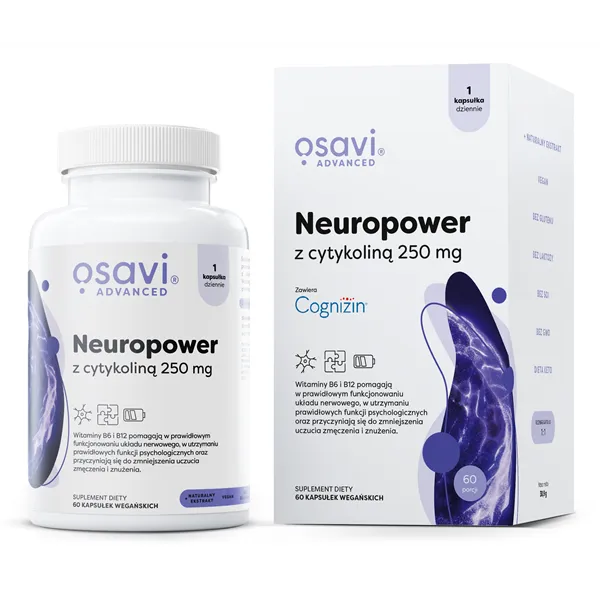 Neuropower sitikoliinilla, 250 mg - 60 vegaanista kapselia