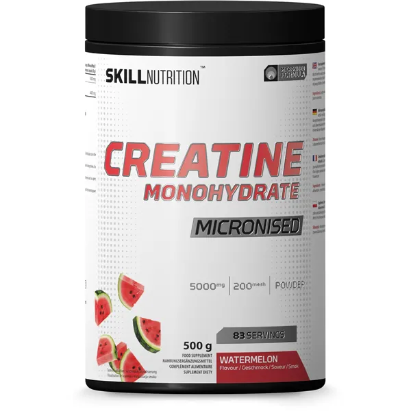 Mikronisoitu kreatiinimonohydraatti, maku, vesimeloni - 500g