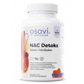 NAC Detoks, Selen i Molibden - 60 vegan caps