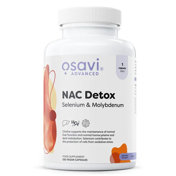NAC Detox, Selenium & Molybdenum - 120 vegan caps