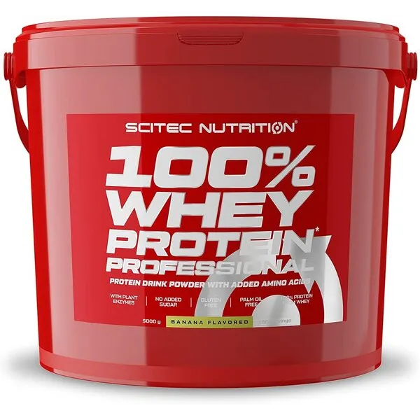100% Whey Protein Professional, банан - 5000 г