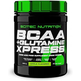 BCAA + Glutamine XPress, Apple - 300g