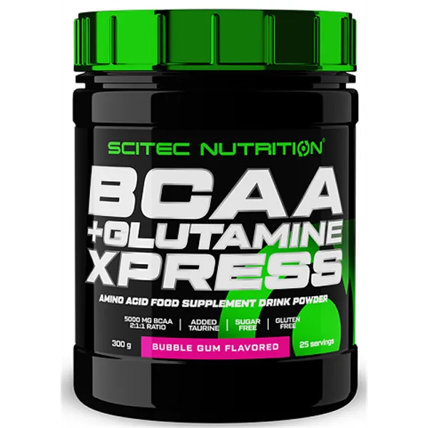 BCAA + Glutamine XPress, Bubble Gum - 300g