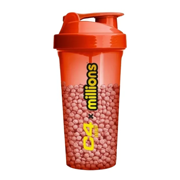 C4 Energy x Millions Strawberry Shaker, Red - 800 ml.
