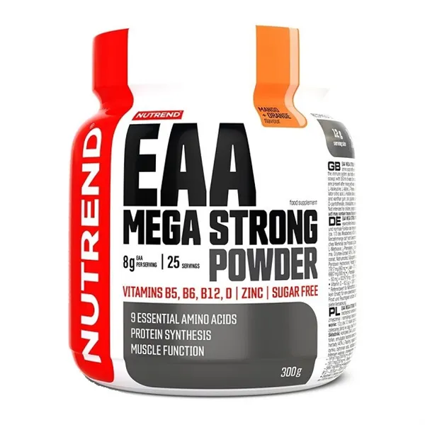 EAA Mega Strong Powder, манго + апельсин - 300 г