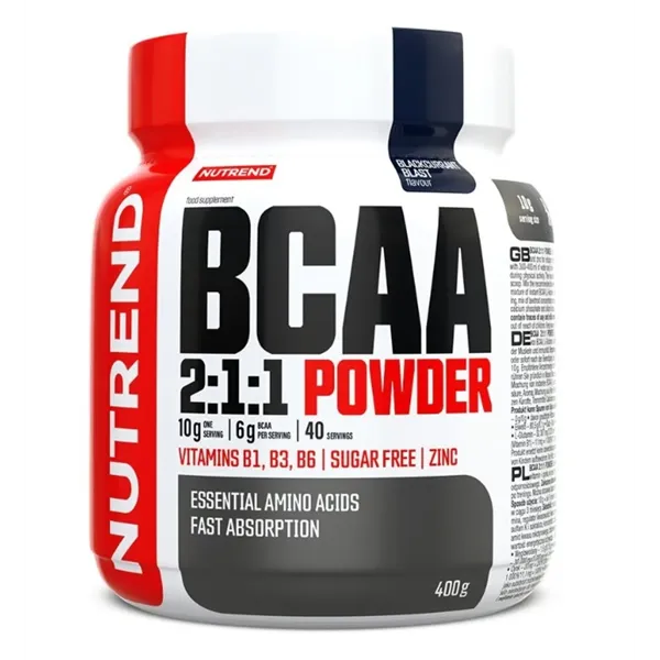 BCAA 2:1:1 milteliai, juodųjų serbentų skonio - 400 g