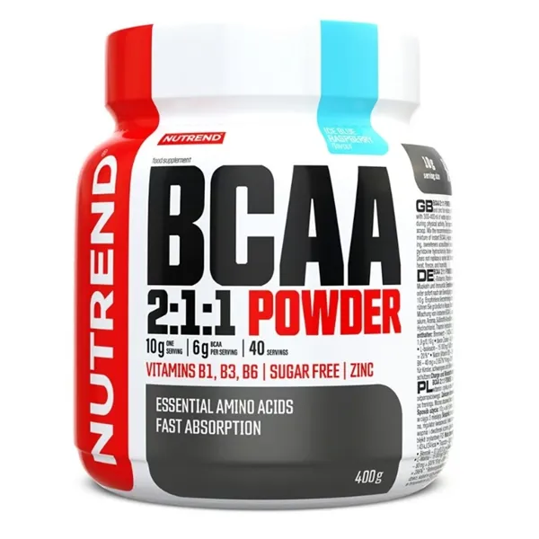 BCAA 2:1:1 Powder, Icy Blue Raspberry - 400g