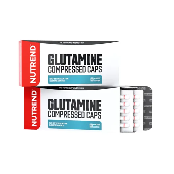 Glutamino suspaustos kapsulės - 120 kapsulių