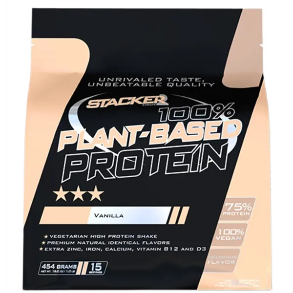 100% Plant Based Protein, Vanilla - 454g