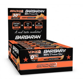 Barbarian 30% Protein Bar, Salted Caramel - 12 x 45g