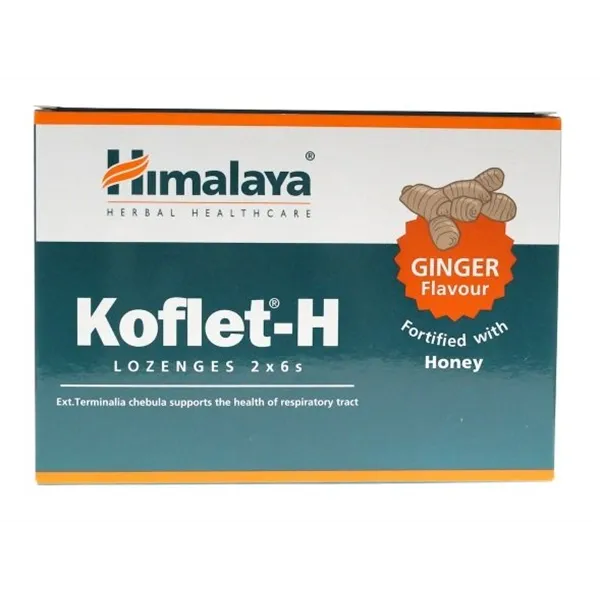 Koflet-H, ingvers - 12 sūkājamās tabletes