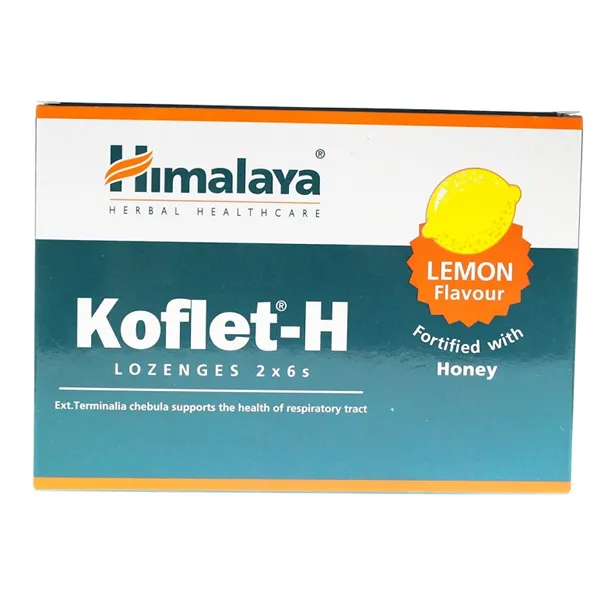 Koflet-H, citronu garša - 12 sūkājamās tabletes