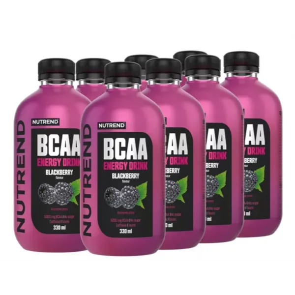 BCAA energinis gėrimas, gervuogių skonio - 8 x 330 ml.