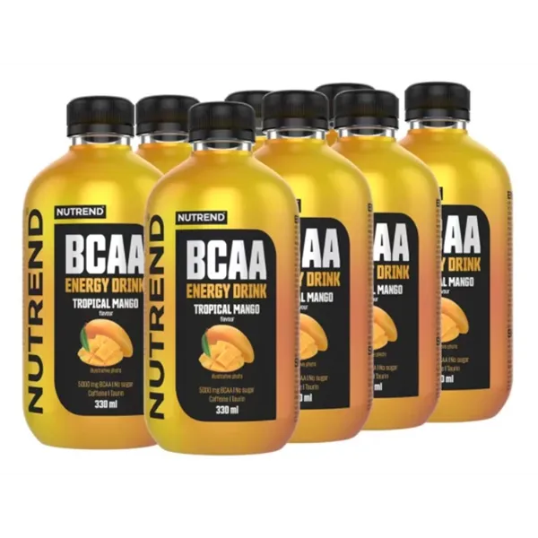 BCAA enerģijas dzēriens, tropu mango - 8 x 330 ml.