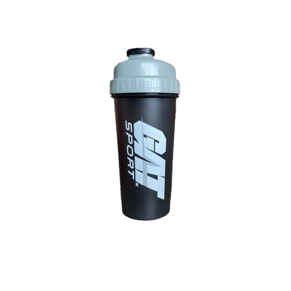 Sport Shaker -muki, musta/hopea - 700 ml.