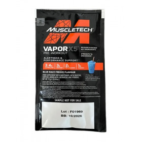 Vapor X5 Pre-Workout, Blue Razz Freeze - 17g (1 serving)