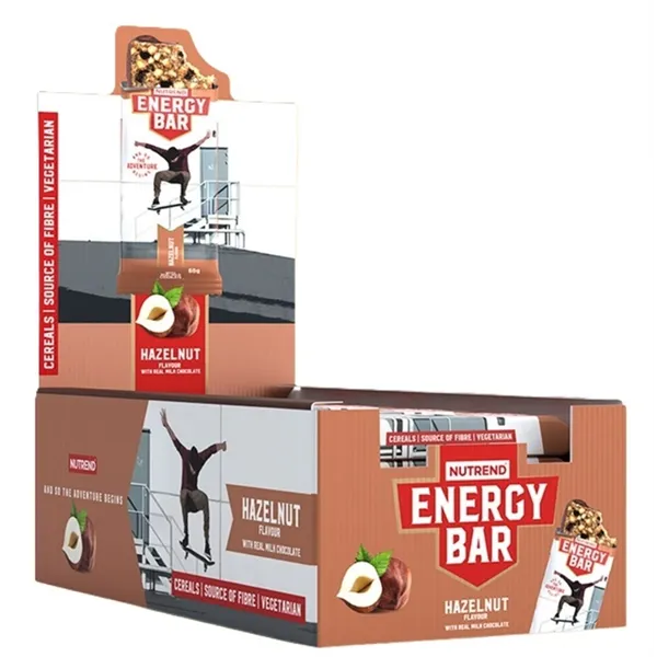 Energy Bar, Hazelnut - 20 x 60g