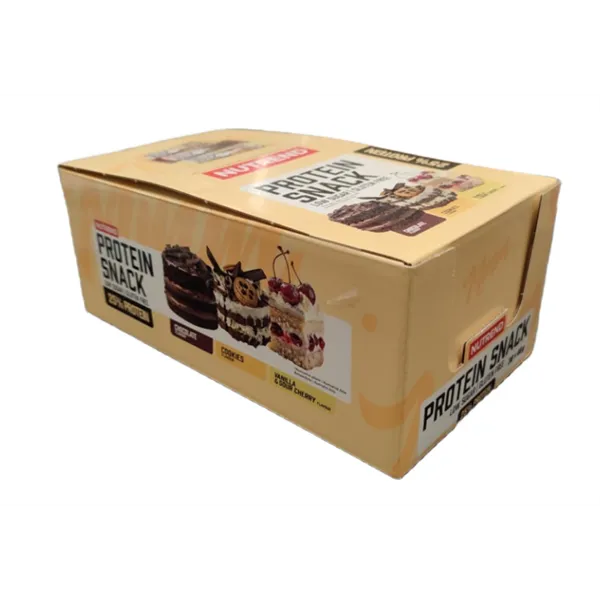 Baltyminis užkandžių batonėlis, vanilės ir vyšnių skonio - 30 x 40 g