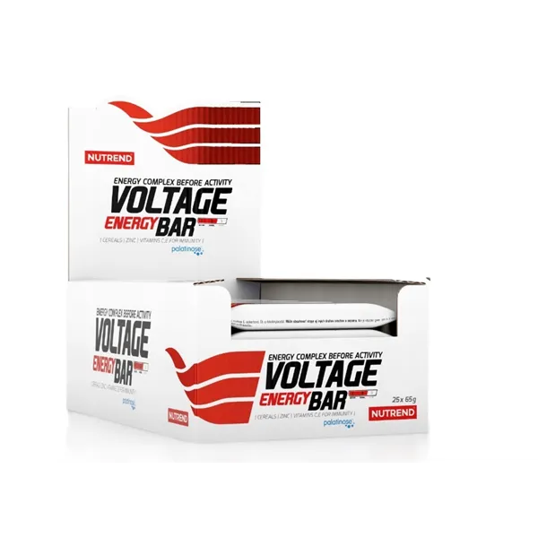 Voltage enerģijas batoniņš ar kofeīnu, tumšo šokolādi - 25 x 65 g