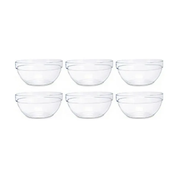 Vivalto TP-3/BHA6 skaidraus stiklo dubuo, 250 ml (6 vnt.)