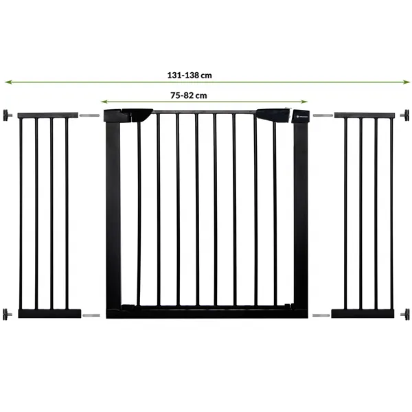 Safety Gate Springos SG0002CC 75-138 cm, Black