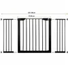 Safety Gate Springos SG0002CC 75-138 cm, Black