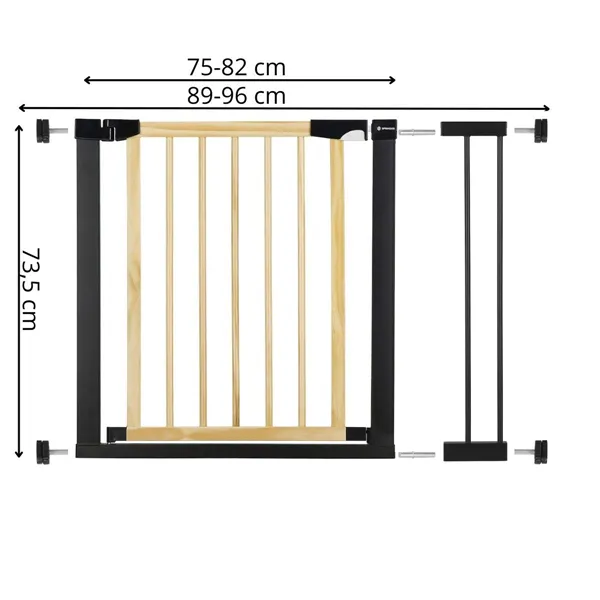 Stair safety gate Springos SG0012B 75-96 cm