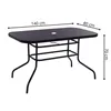 Garden table Springos GF0081 140 X 80 X 70 CM