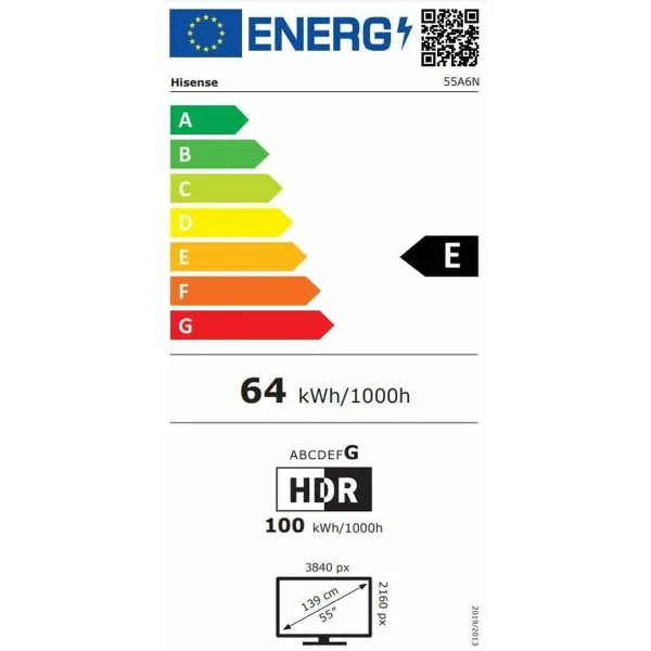 Viedais TV Hisense 55A6N 4K Ultra HD 55" LED