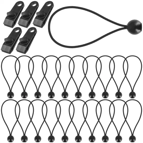 Bungee Cord Set with Ball Springos GA0033 10 pcs for Tarp Mounting