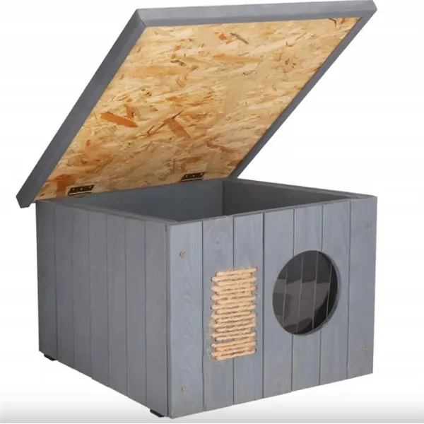 Kačių namelis Springos CH001 pilkas