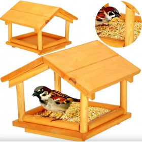 Bird feeder Springos KAR001 "M" yellow