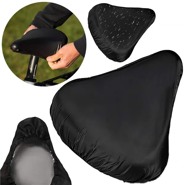 Waterproof bicycle saddle cover Springos BA0083 black