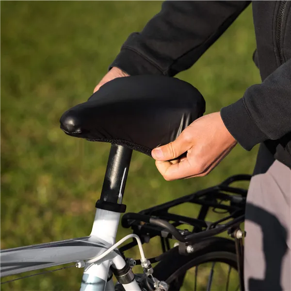 Waterproof bicycle saddle cover Springos BA0083 black