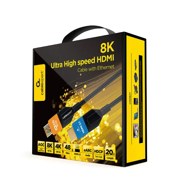 HDMI kabelis GEMBIRD CC-HDMI8K-AOC-20M 20 m