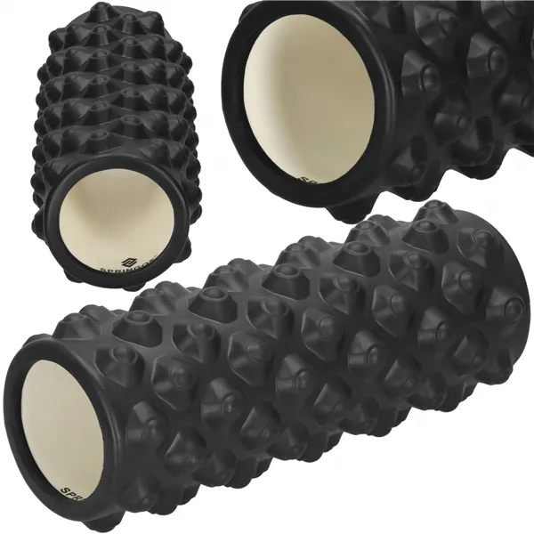 Nystyräpintainen hierontarulla Springos FR0023 33x10,5 cm roller, musta