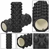 Massage Roller with Protrusions Springos FR0023 33x10.5 cm Foam Roller, Black