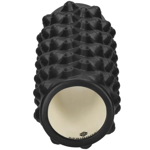 Masažo volas su iškilimais Springos FR0023 33x10,5 cm volelis, juodas