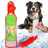 Suņu un kaķu ūdens pudele ar dzirdināšanas trauku, tūrisma Springos PA0296 500 ml sarkanais bidons