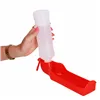 Suņu un kaķu ūdens pudele ar dzirdināšanas trauku, tūrisma Springos PA0296 500 ml sarkanais bidons