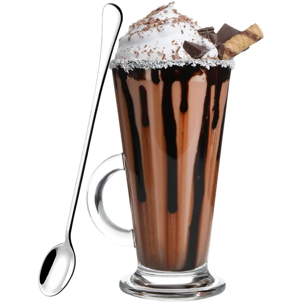 Latte ir desertinės šaukšteliai Springos HA7498, 6 vnt., nerūdijantis plienas, 19,7 cm, sidabriniai