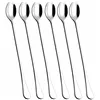 Latte and dessert spoons Springos HA7498, set of 6 pcs, stainless steel, 19.7 cm, silver