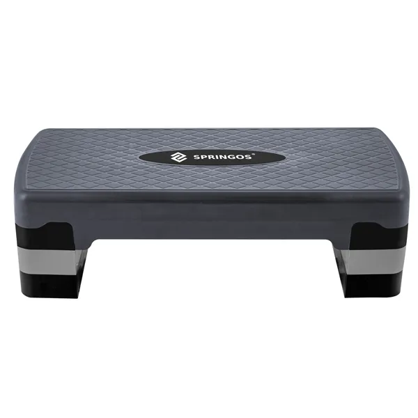 Exercise Step 3-level black and graphite Springos FA0203