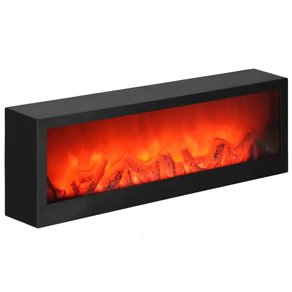 Декоративный камин-лампа Springos CL0863, USB LED 60x10x19,5 см, чёрный